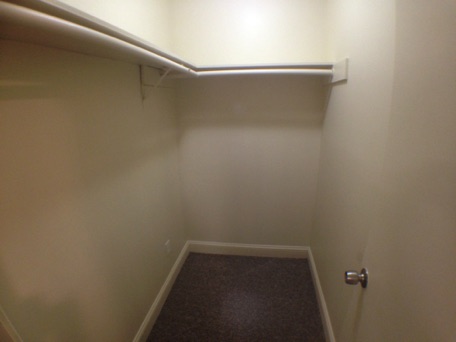 The 1 Bedroom Apartment has several large closets