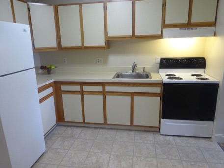 Here is one of our clean, modern kitchens Here is one of our clean, modern kitchens