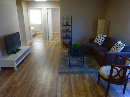 Here is the living room in the 2 bedroom apartment Here is the living room in the 2 bedroom apartment