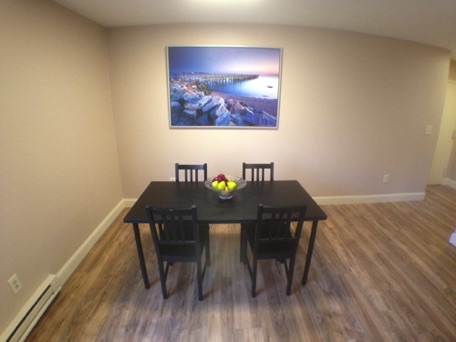 Plenty of room for a dining set Plenty of room for a dining set